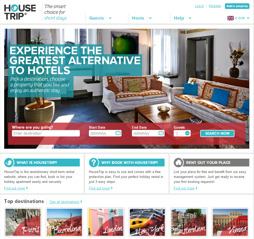 HouseTrip, The smart choice for short stays